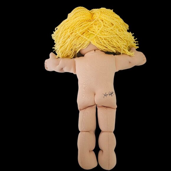 Cabbage Patch Kid Doll VTG Xavier Roberts Signed 18" Blond Hair Blue Eyed Girl - Picture 5 of 15